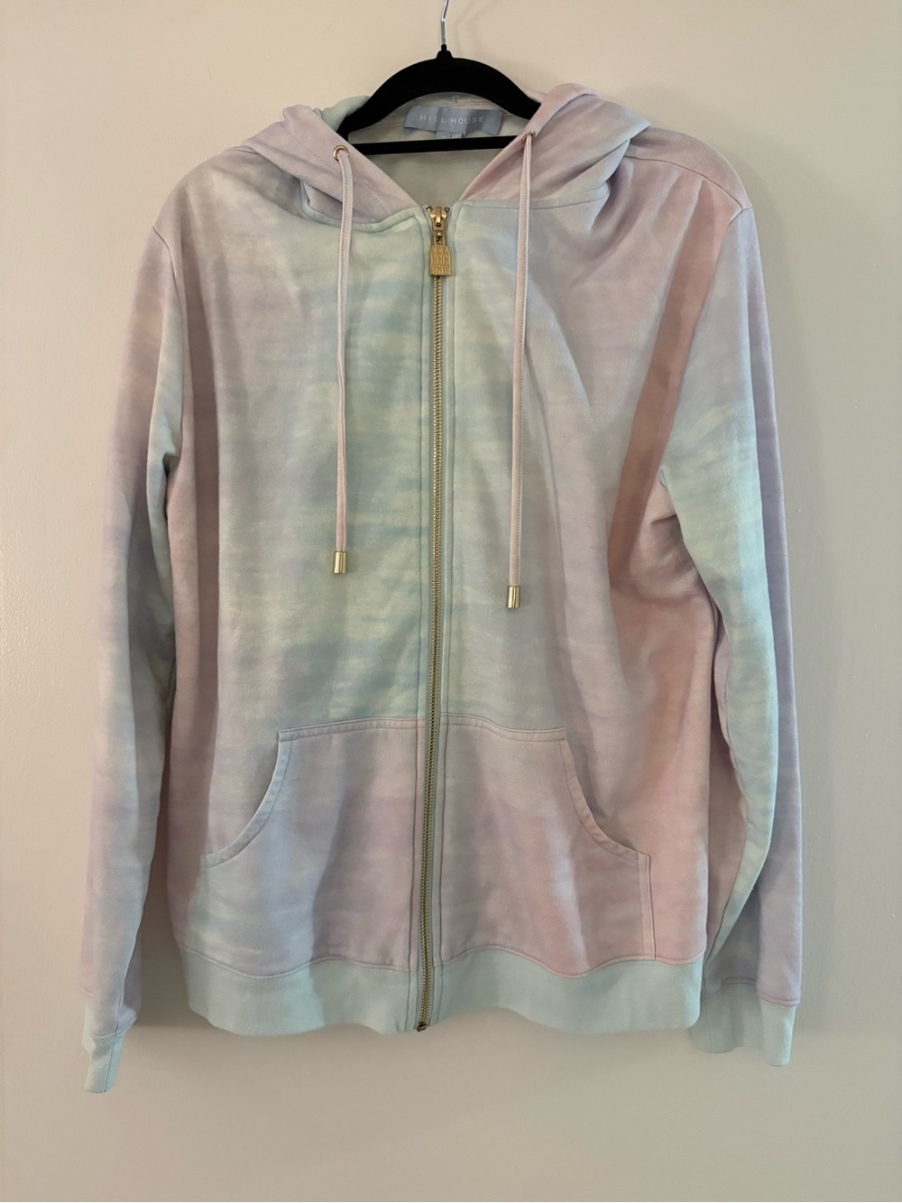 Hill House Home Women’s Tie-Dye Pastel Zip-Up Hoodie Jacket